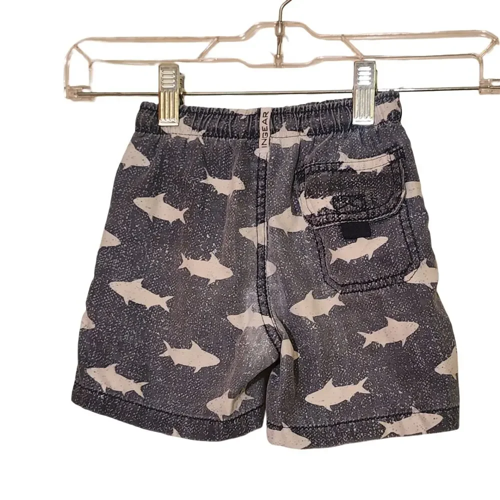 Boys Shark 2T Swim Trunks Pre-owned